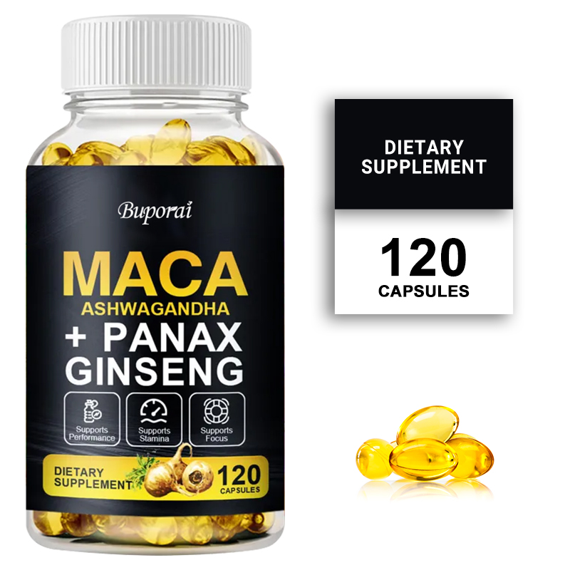 Ginger Tea - Maca, Panax Ginseng, Ashwagandha-extractsupplement ter ondersteuning