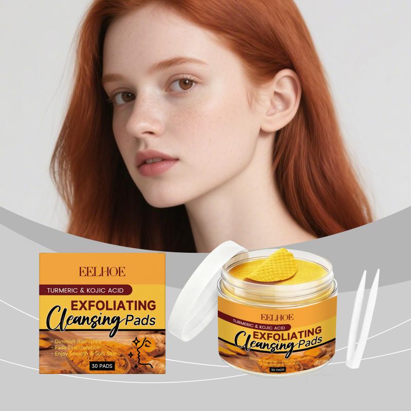Turmeric - Kurkuma Kojic Acid Reinigingspad Exfolieert zachtjes,
