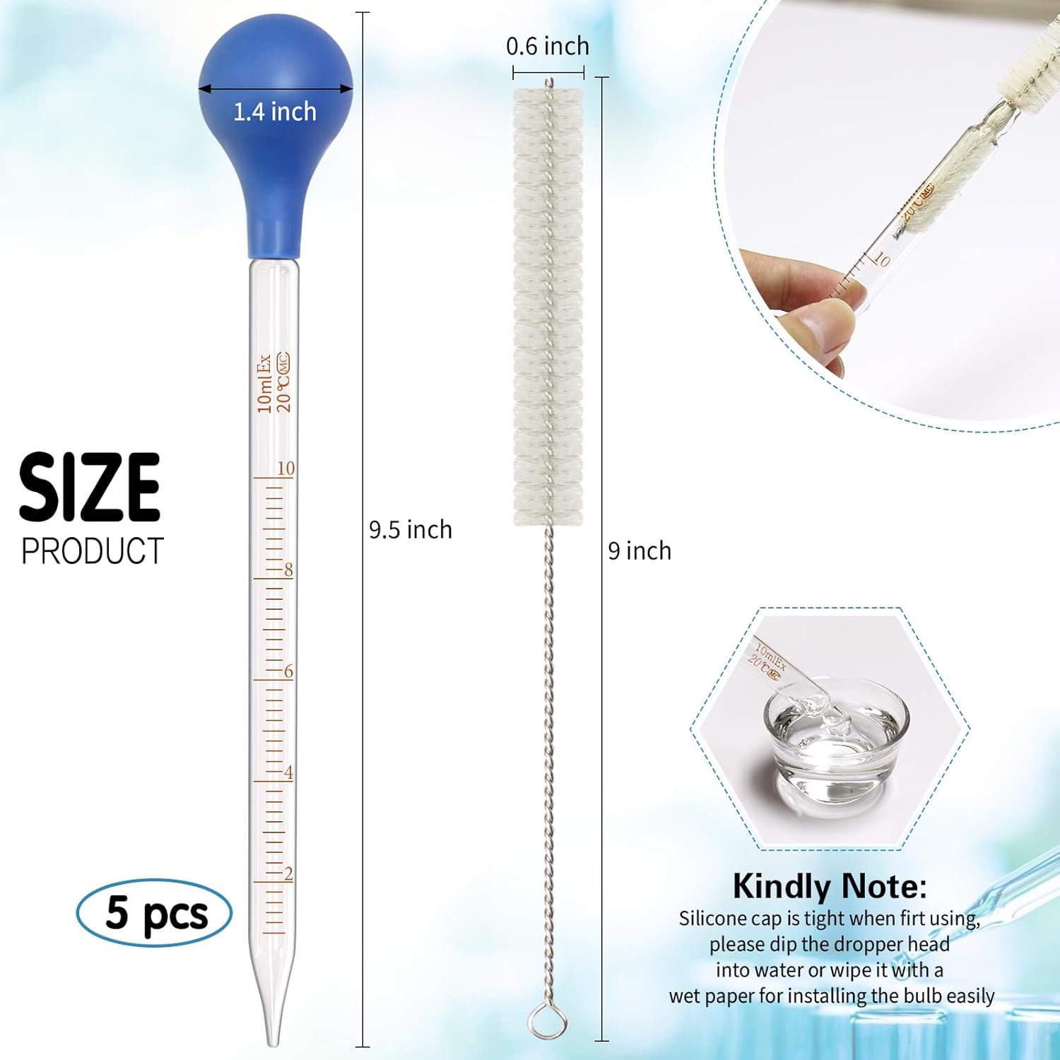 5-pack glazen pipetdruppelaars - Essential Oils recensie en prijs