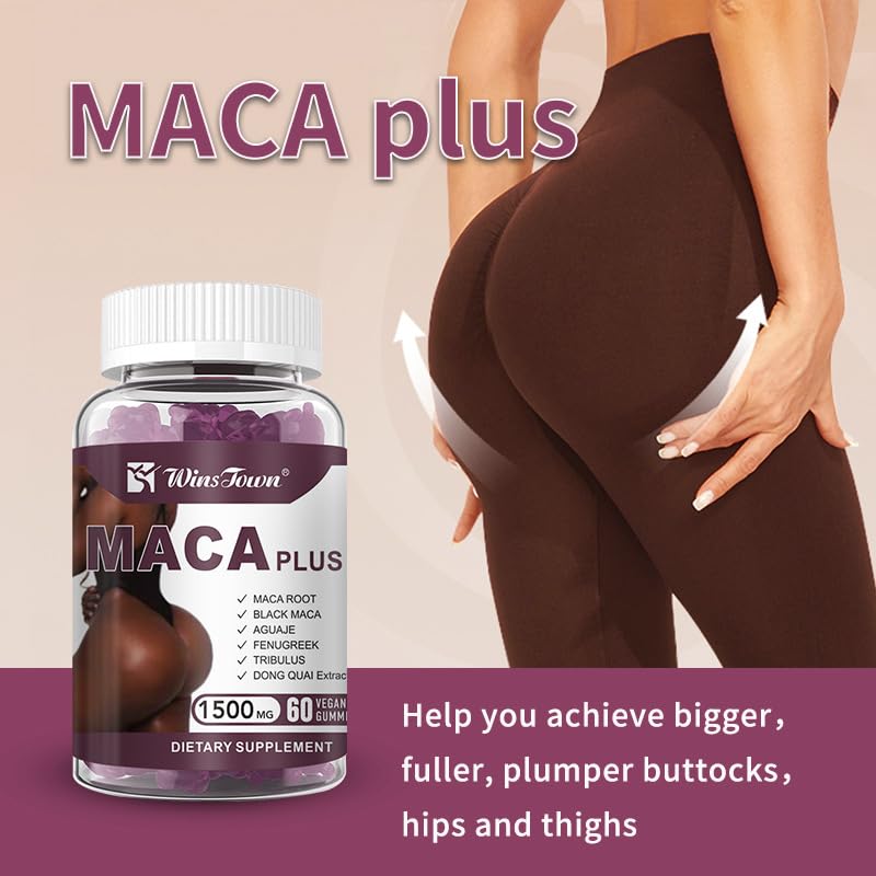 Maca Plus Gummies, Hip Butt Gu - Herbal Supplement recensie en prijs