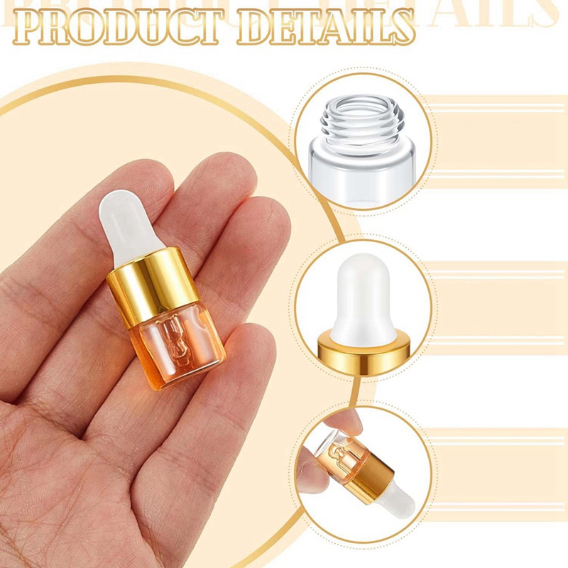 100 Stuks Mini Glazen Druppelf - Essential Oils recensie en prijs